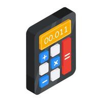Premium design icon of calculator vector