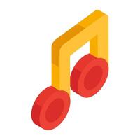 An icon design of music vector