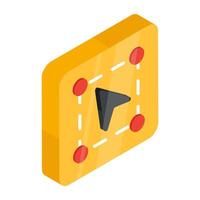 Creative design icon of cursor arrow vector