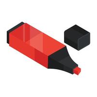 Creative design icon of highlighter vector