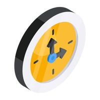Modern design icon of clock vector