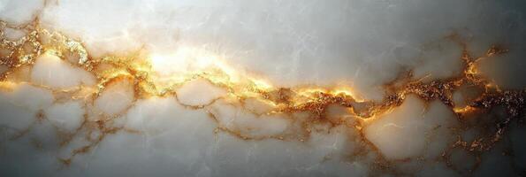Elegant marble texture featuring golden veins with a smooth and polished surface photo