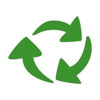 reduce reuse recycle symbol zero waste concept vector