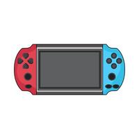illustration of handheld game console vector