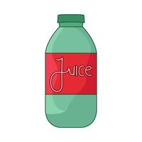 illustration of juice bottle vector