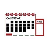 calendar icon design, illustration eps10 graphic flat style. Calendar icon isolated on white background for your web and mobile app design, Calendar logo concept. financial agenda vector