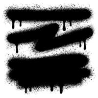 Spray paint shapes. Sprayed grunge dripping dots and borders, abstract graffiti spraying textured shapes set. vector