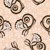 seamless pattern bellflower for background and texture vector