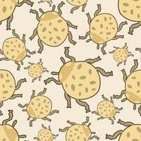 seamless insect patterns for backgrounds and textures or for printing front pages of insect repellent products vector