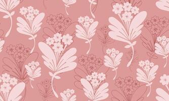 seamless pattern bellflower for wallpaper, background and texture vector