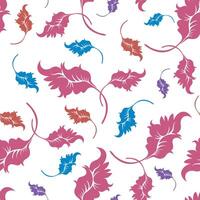 seamless pattern abstract leaf for background and printing on white background vector