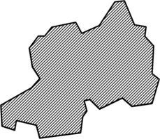 hatch line drawing of rwanda map. png