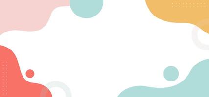 A colorful background with various circles scattered throughout. The background is predominantly white, with the circles of different sizes and colors creating a visually appealing vector