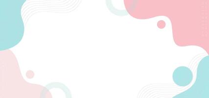 A white background with pink and blue circles and a pink and blue line. The background is very simple and clean vector