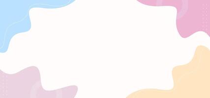 A colorful background with a white circle in the middle. The background is a mix of pink, blue, and yellow vector