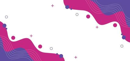 A white background with purple and blue waves and dots. The dots are scattered throughout the image, creating a sense of movement and energy. Scene is dynamic and lively vector