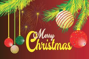 Realistic Christmas and happy new year background template with fire work and light effect. vector