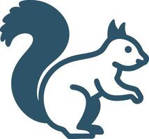 Squirrel icon and logo. Illustration in a realistic style isolated on a white background. vector
