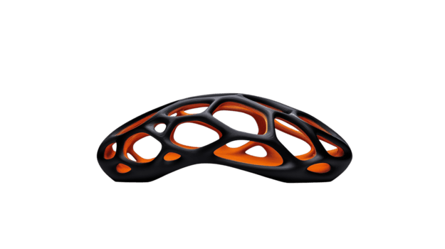 Abstract architectural structure with lattice design isolated on transparent background png