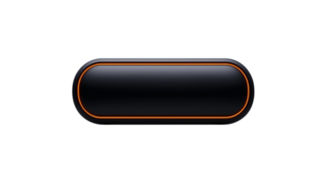 Futuristic capsule shaped device with sleek design isolated on transparent background png