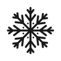 Black line Snowflake thin icon.Frozen sign.Decorative element for Christmas and New Year holiday.Transparent background.Simple black line snow icons. illustration EPS 10 vector