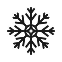 Snowflake thin line art icon.Frozen sign.Decorative element for Christmas and New Year holiday.Transparent background.Simple black line snow icons. illustration EPS 10 vector