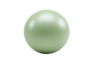 Elegant green sphere isolated on a transparent background. perfectly round with a glossy surface. Ideal for design, decoration, or abstract concepts. png