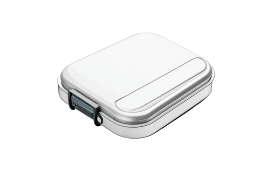 modern kompakt rostfrei Stahl Container mit sichern verriegeln, Ideal zum Speicherung klein Artikel, tragbar und glatt Design zum täglich verwenden. png