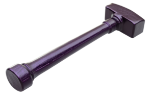High-quality image of a purple sledgehammer on a transparent background, perfect for construction and industrial themes. png