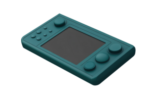 Portable retro gaming console with multiple buttons and a large screen, perfect for on-the-go entertainment and retro game enthusiasts. png