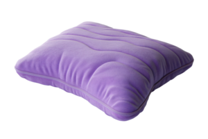 Soft purple pillow with a plush texture, ideal for home decor or comfortable rest. Perfect accent pillow for couch or bed. png