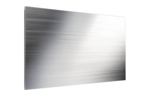 High-quality stainless steel sheet with a polished finish, ideal for industrial, architectural, and decorative applications. Shiny and sleek look. png