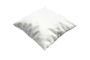 une doux, blanc oreiller avec une lisse surface, parfait pour ajouter confort à tout literie arrangement ou meubles installation. png