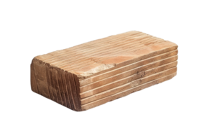 Stack of rough wooden boards isolated on transparent background. Ideal for construction and carpentry projects, woodworking material. png