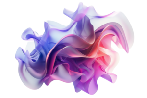 Abstract digital art with vibrant, flowing colors and dynamic shapes, perfect for modern design and creative backgrounds. png