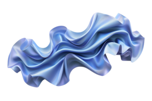 Elegant blue silk fabric with smooth, flowing texture and soft sheen, perfect for fashion, textile design, and luxury backgrounds. png