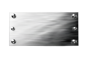 Brushed metal texture background with four screws, perfect for industrial and design projects. High-resolution image for versatile use. png