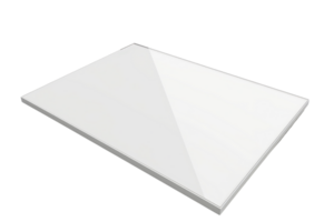 Isolated blank whiteboard on a transparent background. perfect for educational and business presentations, planning, and brainstorming sessions. png