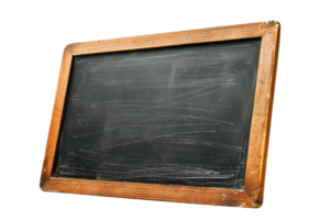 årgång träram svarta tavlan med tom skiffer. idealisk för pedagogisk, retro, eller meny design illustrationer i klassrum, kaféer, och Mer. png