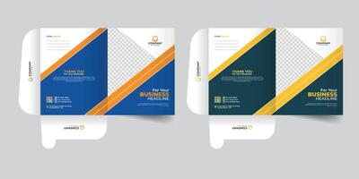 Creative, modern, presentation folder design template, geometric stylish and colorful file folder design real estate File Cases. vector