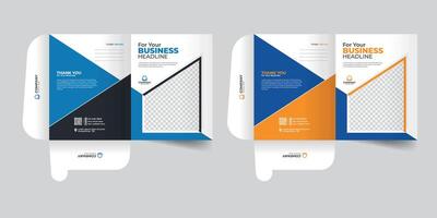 Corporate and modern geometric stylish file folder design real estate File Cases. vector