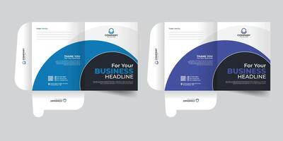 Creative, modern, presentation folder design template, company report cover or file folder design, real estate File Cases. vector