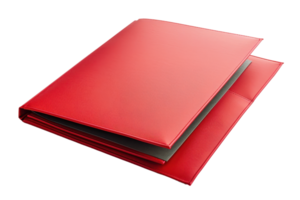 vermelho pasta isolado em transparente fundo. perfeito para escritório organização, documento armazenar, e profissional apresentações. png
