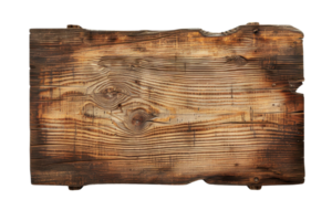 Rustic wooden plank with natural grain patterns, perfect for backgrounds, textures, and DIY or craft projects. png