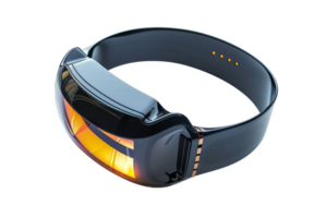 Futuristic smart glasses with an advanced augmented reality display, showcasing sleek design and cutting-edge technology for immersive experiences. png