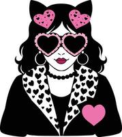 Stylish beautiful model vector