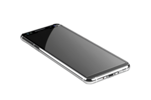 Sleek modern smartphone with a large touchscreen, showcasing advanced technology and minimalist design. Perfect for advertising and web projects. png