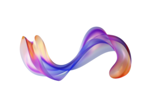 Abstract colorful wave design with vibrant gradient hues, ideal for digital art, wallpaper, and creative backgrounds png