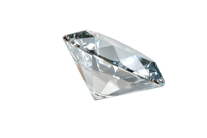 Elegant high-definition clear diamond isolated on a transparent background. showcasing pristine cut and brilliance ideal for luxury and jewelry themes. png