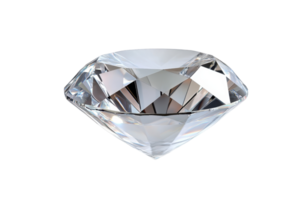 hohe Auflösung Bild von ein funkelnd Diamant, präsentieren es ist Brillanz und Klarheit auf ein transparent Hintergrund. png